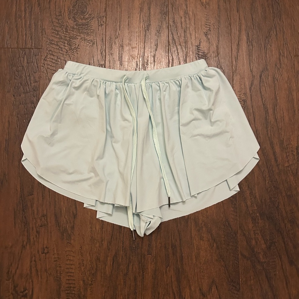 Luogongzi Teal Blue Women's Athletic Skort Shorts Size XS